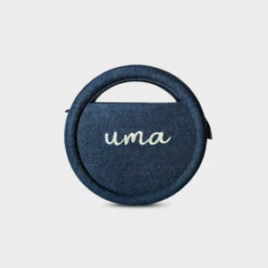 Denim Golu Round Dark Blue Denim Sling Bag
