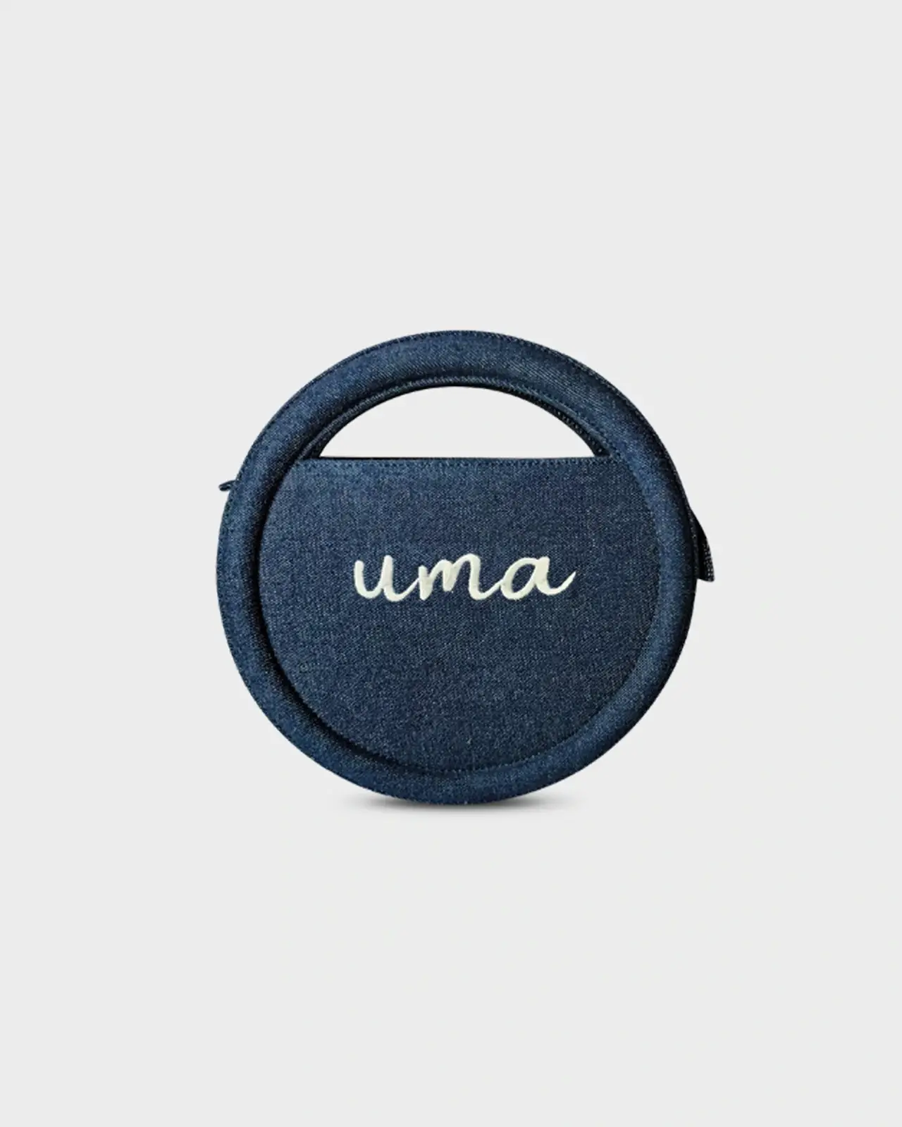 Denim Golu Round Dark Blue Denim Sling Bag