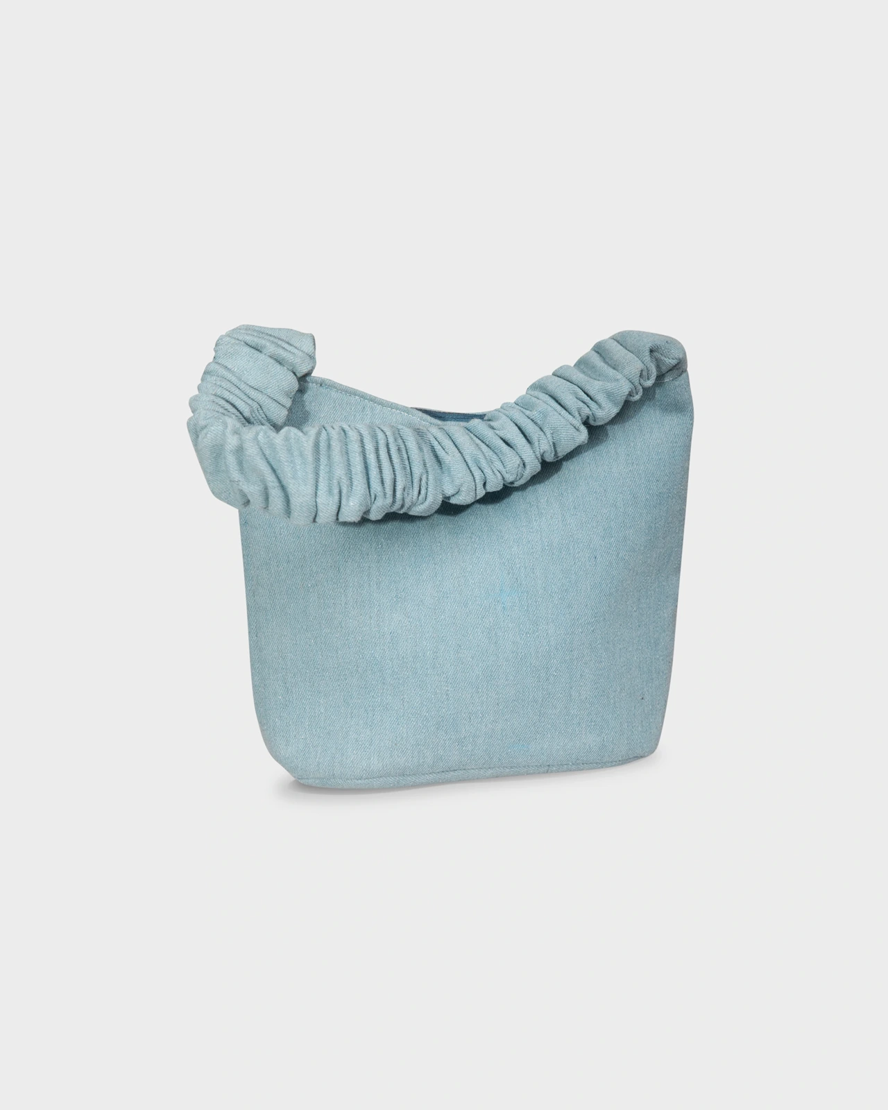 Denim Scrunchy Sky Blue Denim Shoulder Bag - Image 2