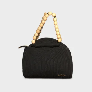 Midnight Black Rope Handbag for Everyday Styling